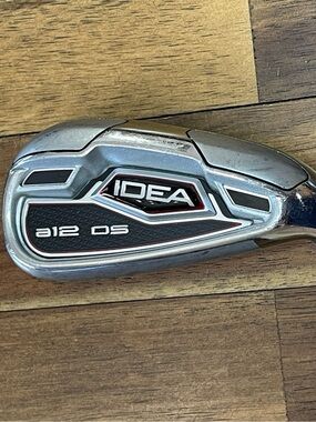 Adams IDEA a12 OS Golf 7 Iron Hybrid - Silver with Black & Red Accents
